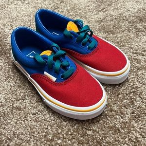 Colorful Toddler Vans size 11c